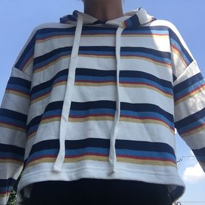 Forever 21 Striped Hoodie